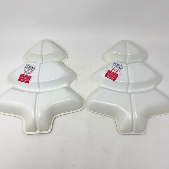 Vintage Christmas Candy Plastic Bowl Dish Tree Divided New Berman Industries Red - Picture 4 of 8